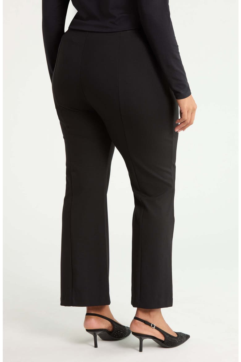 Pintuck Ponte Trousers, Alternate, color, BLACK