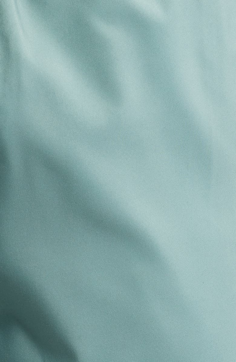 Nordstrom 8-Inch Polyester Classic Swim Trunks, Alternate, color, Green Iceberg Cross Stitch