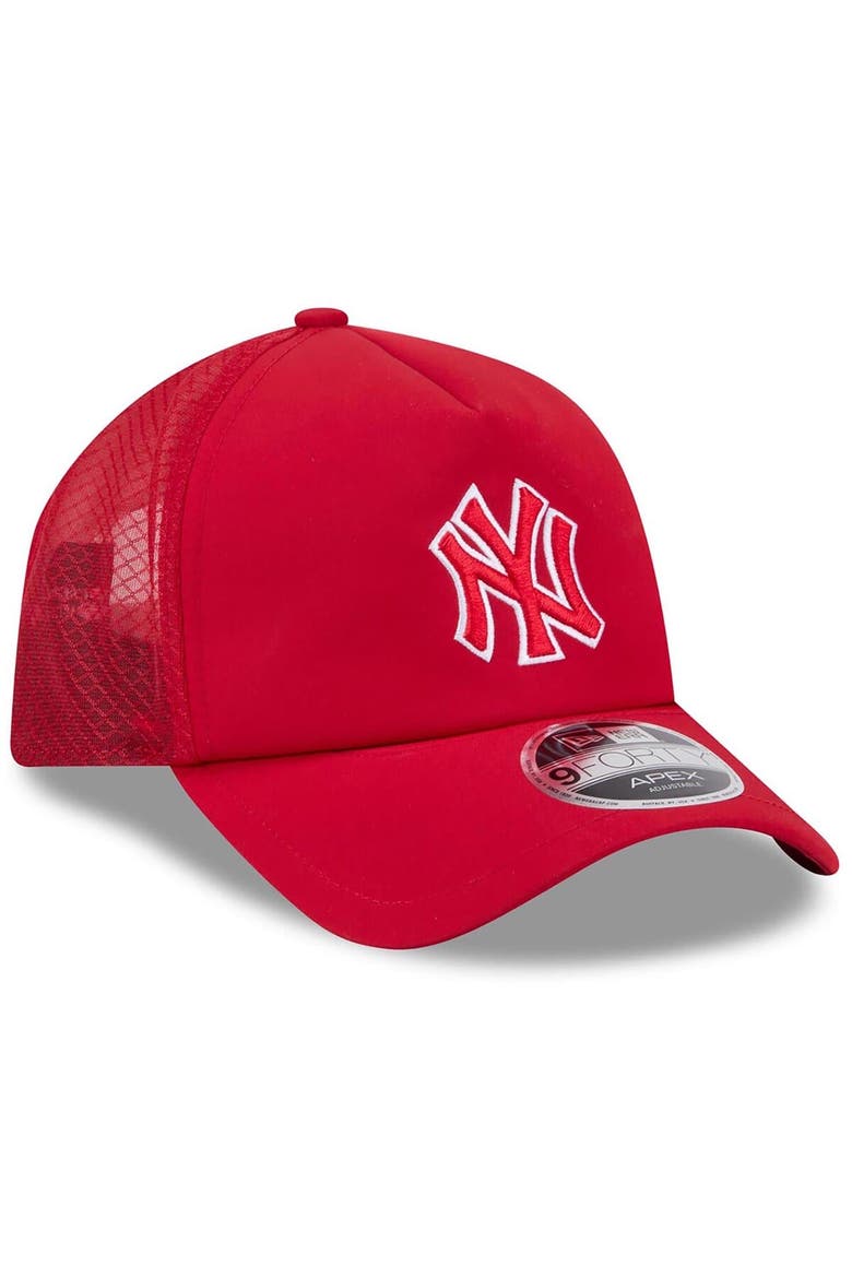 Men's New Era Red New York Yankees 2026 Batting Practice Alternate Apex 9FORTY Adjustable Hat, Alternate, color, Red