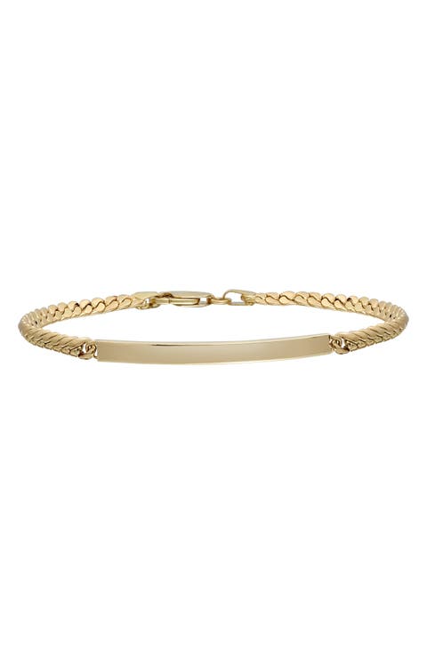 Men's 14K Gold ID Bracelet (Nordstrom Exclusive)