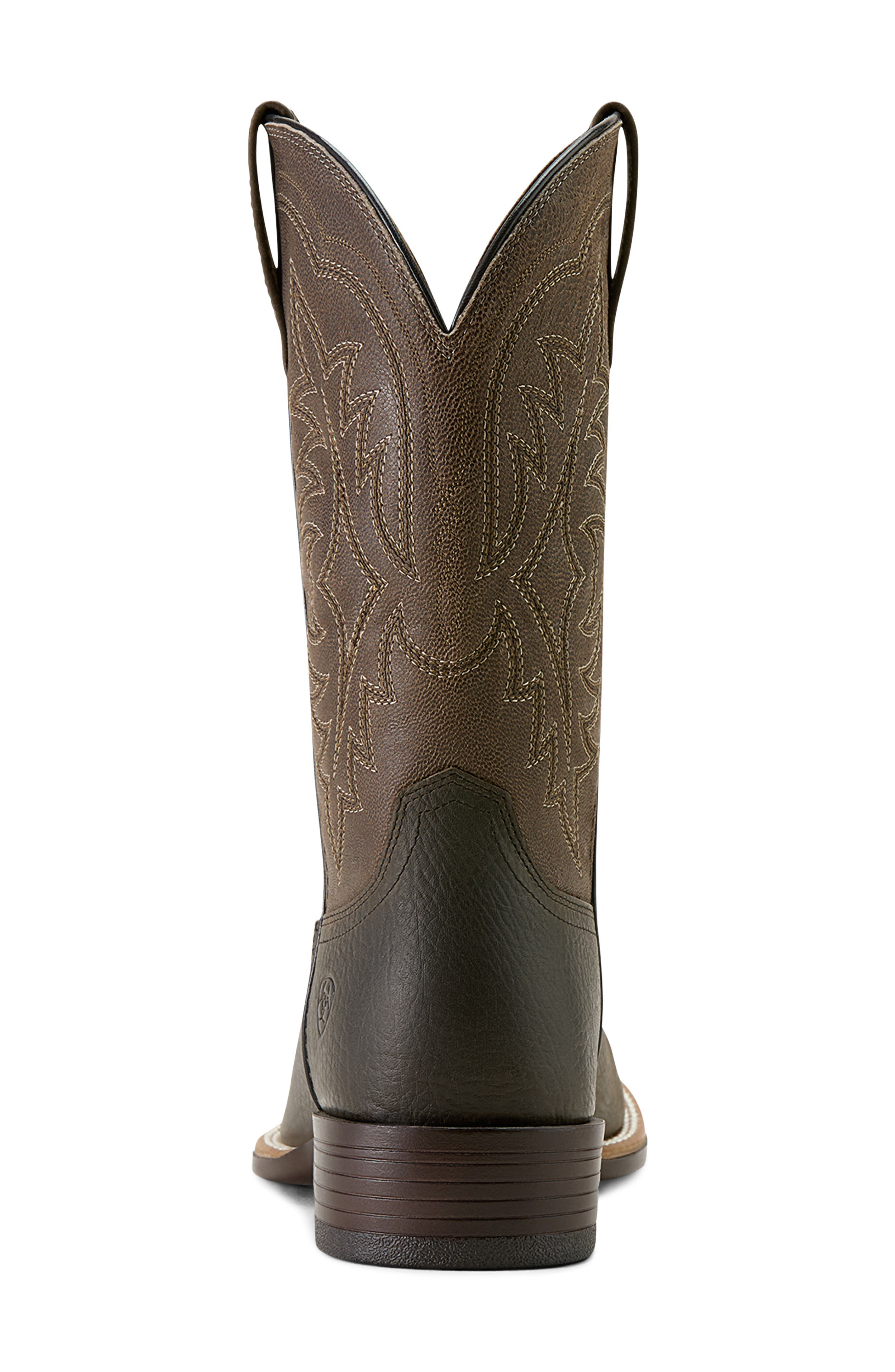 Ariat Ryden Ultra Wide Square Toe Cowboy Boot, Alternate, color, Smokey Brown