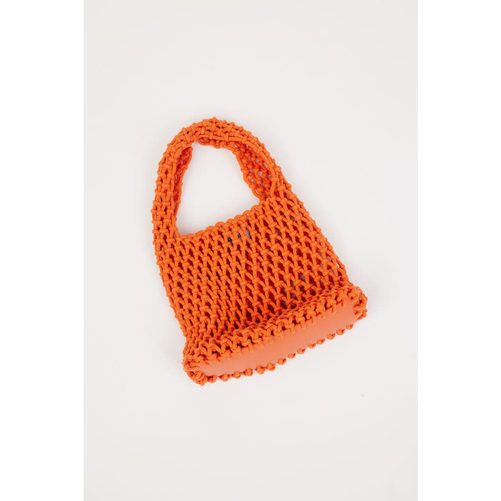 Hat Attack Lizzie Cotton Mini Bag In Mandarin