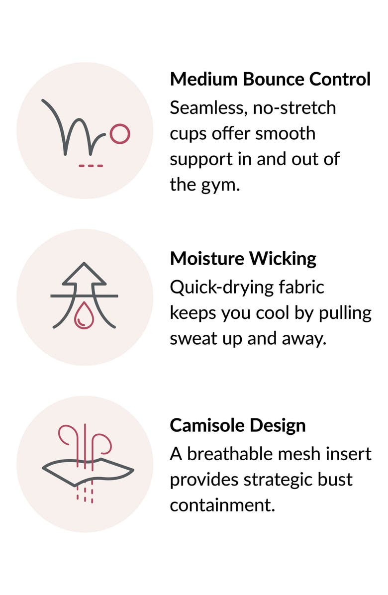 Glamorise No-Bounce Camisole Sports Bra, Alternate, color, Black