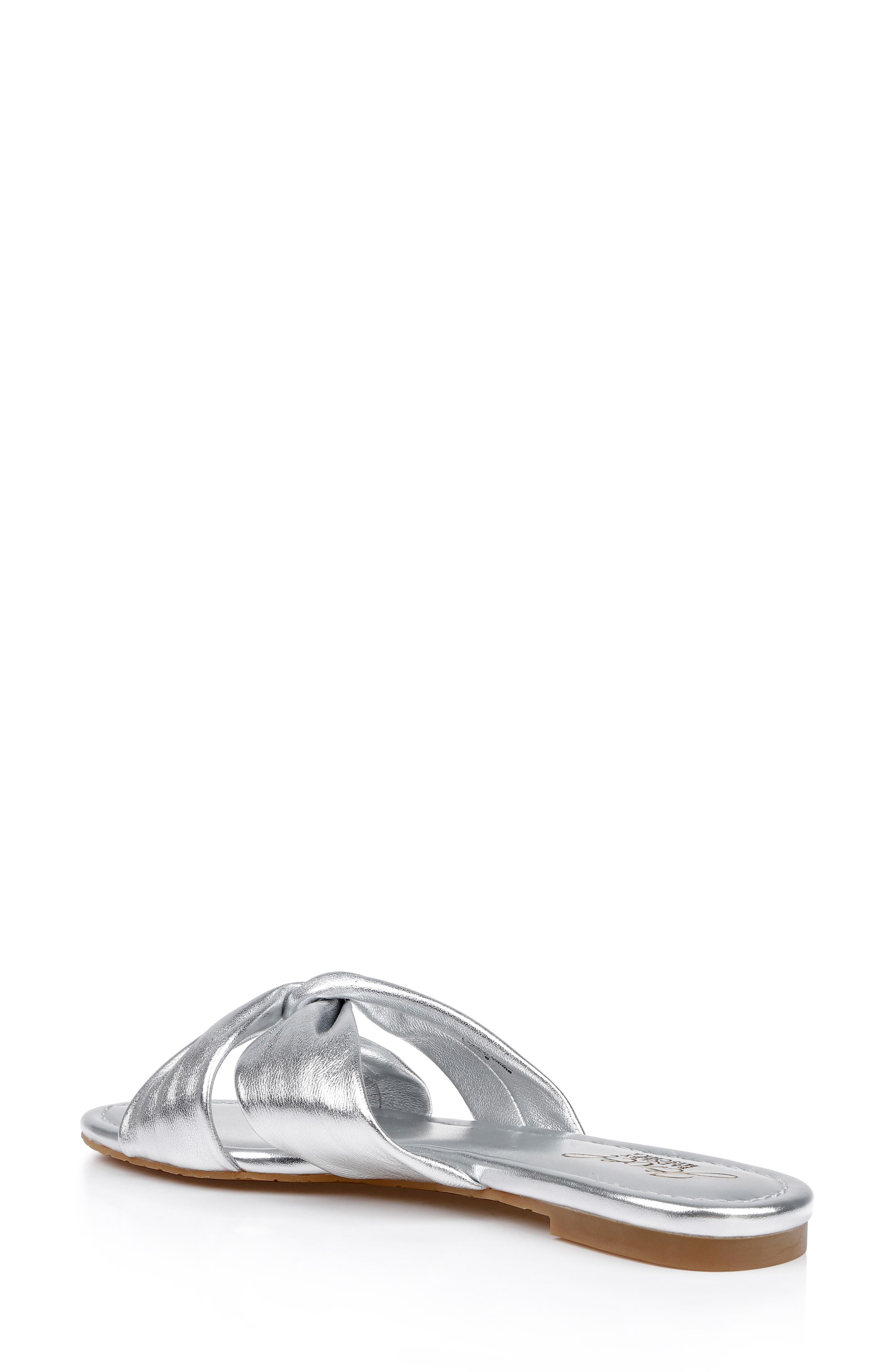 Jewel Badgley Mischka Nicolet Sandal, Alternate, color, Silver Leather