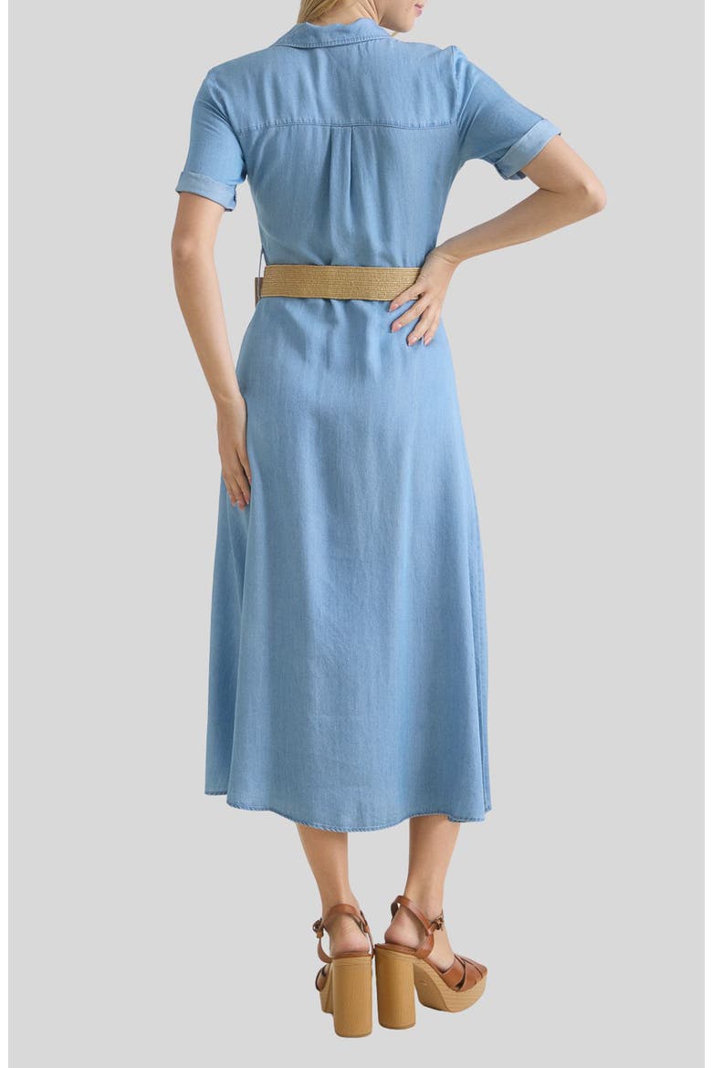 Chambray Midi Shirtdress, Alternate, color, CHAMBRAY