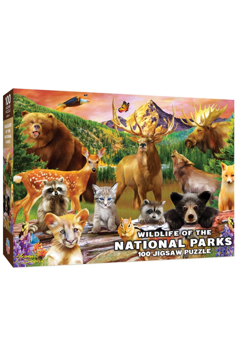 Wildlife of National Parks 100pc Puzzle, Main, color, Multicolor