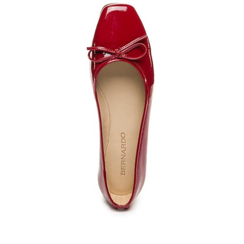 Shop Bernardo Footwear Gwynn Ballet Flat In Dark Red