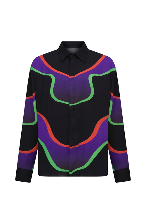 Je Te Veux Waves Shirt In Black