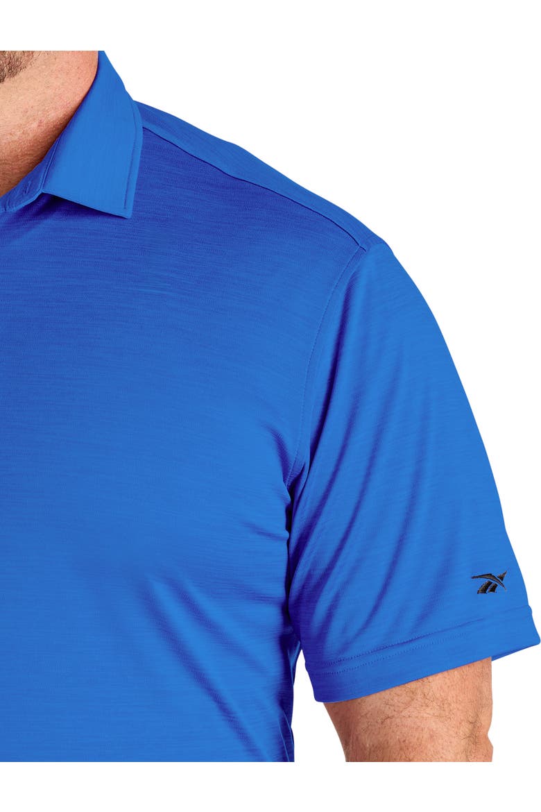 Big & Tall Performance Heather Polo Shirt, Alternate, color, VIRTUAL BLUE