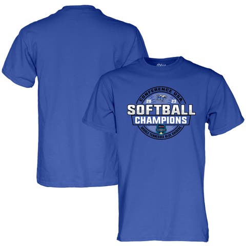 Royal MTSU Blue Raiders 2023 NCAA C-USA Softball Conference Tournament Champions T-Shirt