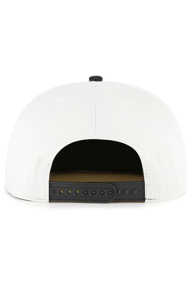 Men's '47 White/Black Baltimore Orioles Foundation Captain Snapback Hat, Alternate, color, White