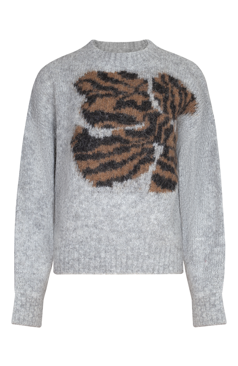 Untitled in Motion Folari Alpaca Blend Relaxed Fit Pullover, Main, color, Zebrina