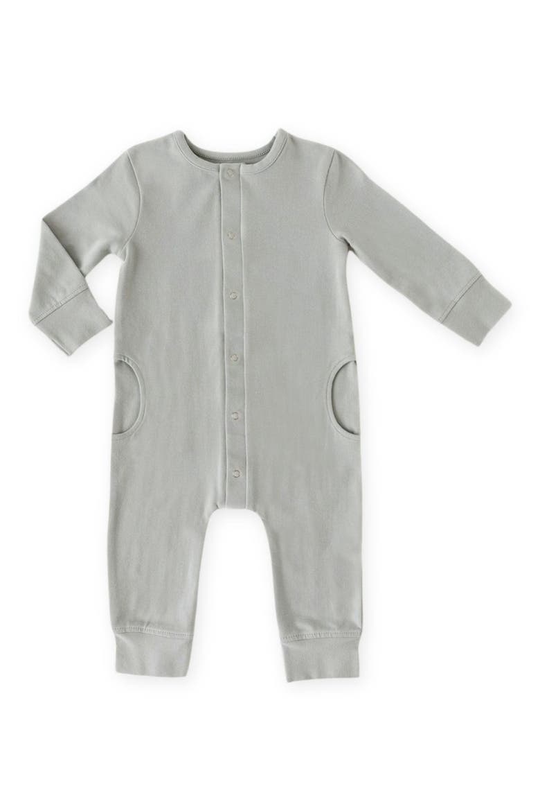 Essentials Organic Cotton Romper, Main, color, SOFT SEA