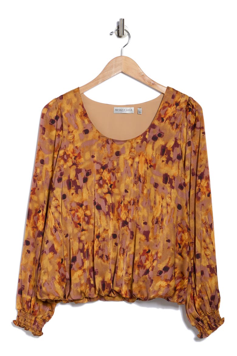 Smoke Long Sleeve Top, Alternate, color, RUST