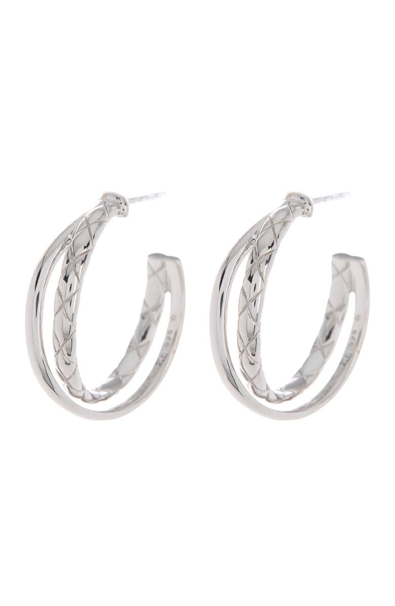 Judith Ripka Braided Hoop Earrings, Main, color,