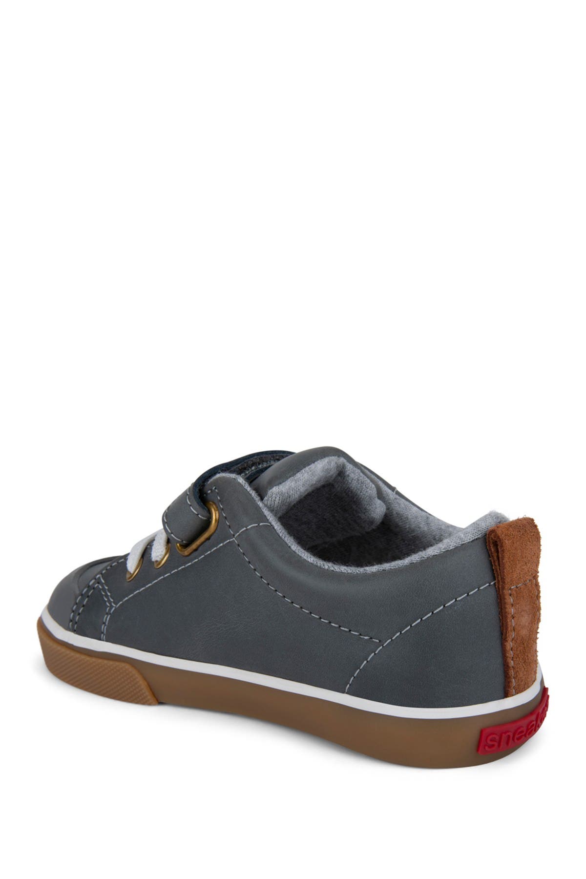 Stevie II Sneaker, Alternate, color, GRAY LEATHER