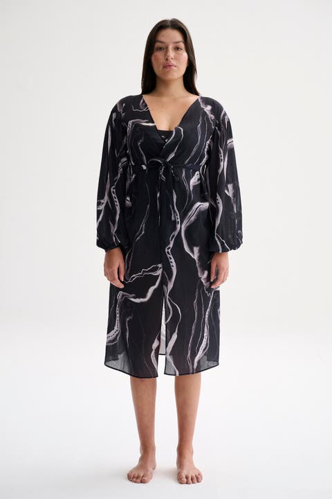 Marble Wrap Dress