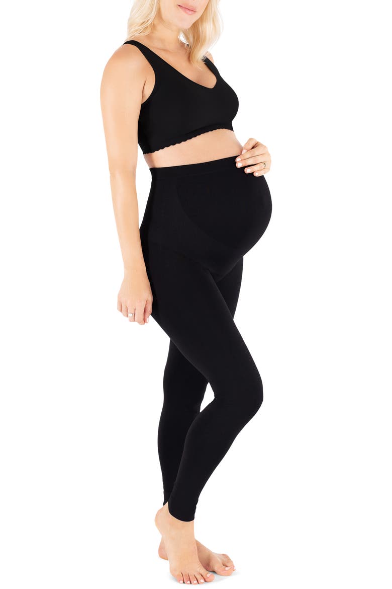 Bump Support™ Maternity Leggings, Alternate, color, BLACK