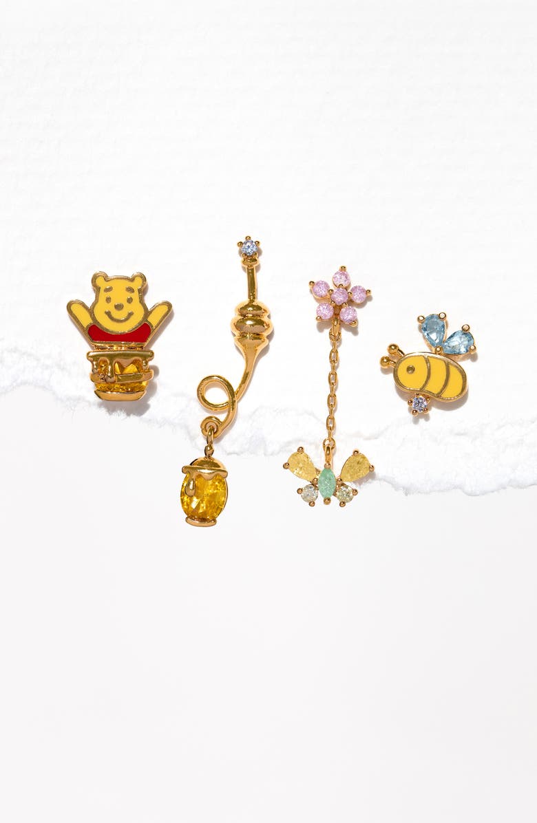 Girls Crew Disney Silly Old Bear Earrings Set, Alternate, color, Gold