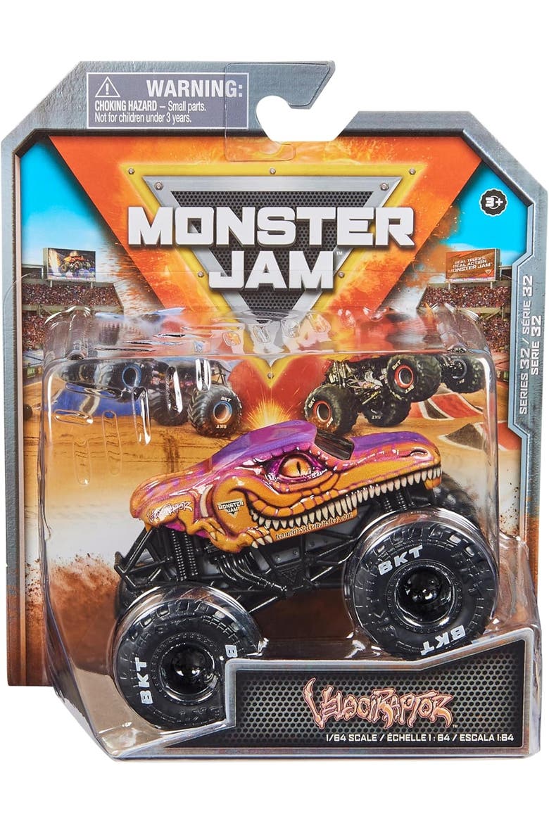 Mini Velociraptor Die Cast Vehicle, Main, color, orange