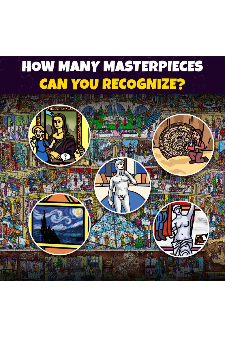 1000-Piece Mystery & Adventure Jigsaw Puzzles for Adults, Teens & Family with Bonus Challenges, Alternate, color, Museum