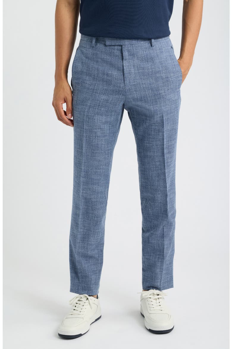 Huge Cotton & Virgin Wool Suit, Alternate, color, NAVY