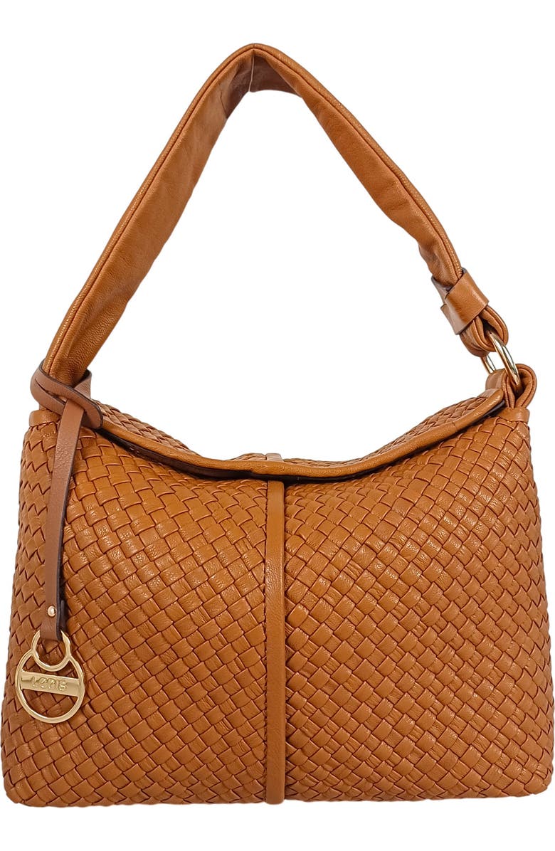 LODIS Ainsley Woven Shoulder Bag, Main, color, Saddle