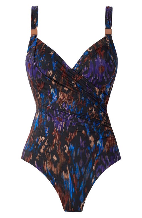 Shop Miraclesuit ® Tapiz Siren One-piece Swimsuit In Black/multi