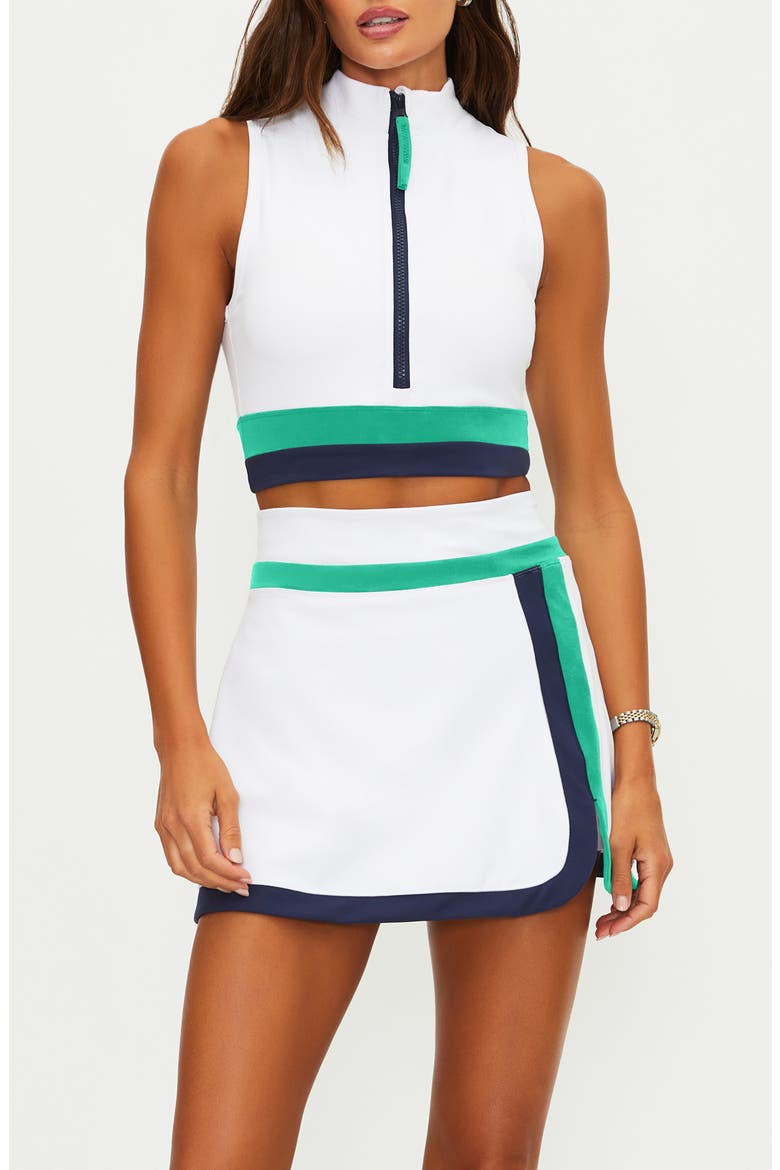 Etta Zip Sleeveless Crop Top, Main, color, TWILIGHT