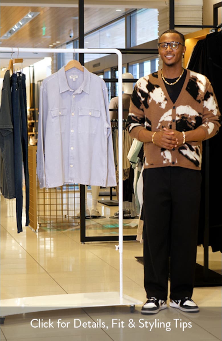 Garment Dyed Straight Hem Work Shirt, sales video thumbnail