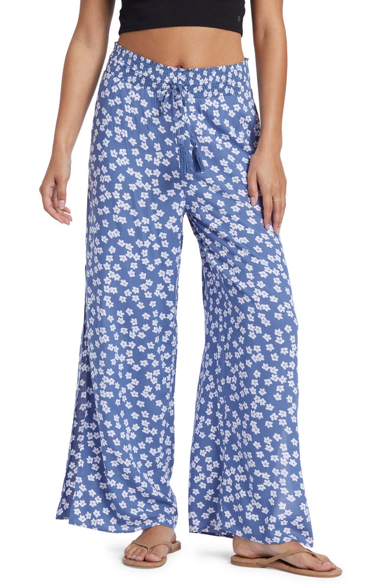 Roxy Tropical Rhythm Wide Leg Pants, Main, color, 