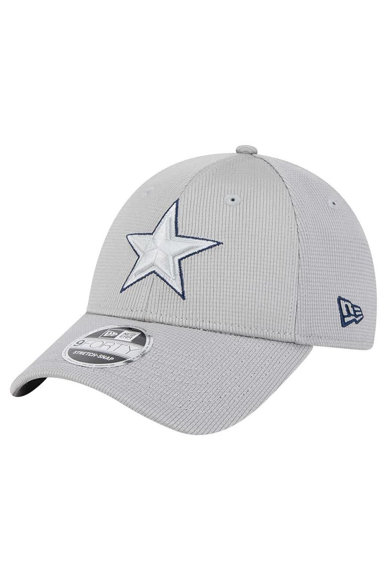 Men's New Era Gray Dallas Cowboys Pivot 9FORTY Adjustable Hat, Main, color, Gray