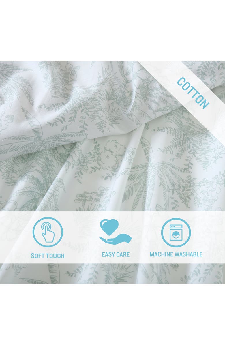 Tommy Bahama Pen & Ink Palm Sheet Set, Alternate, color, Green