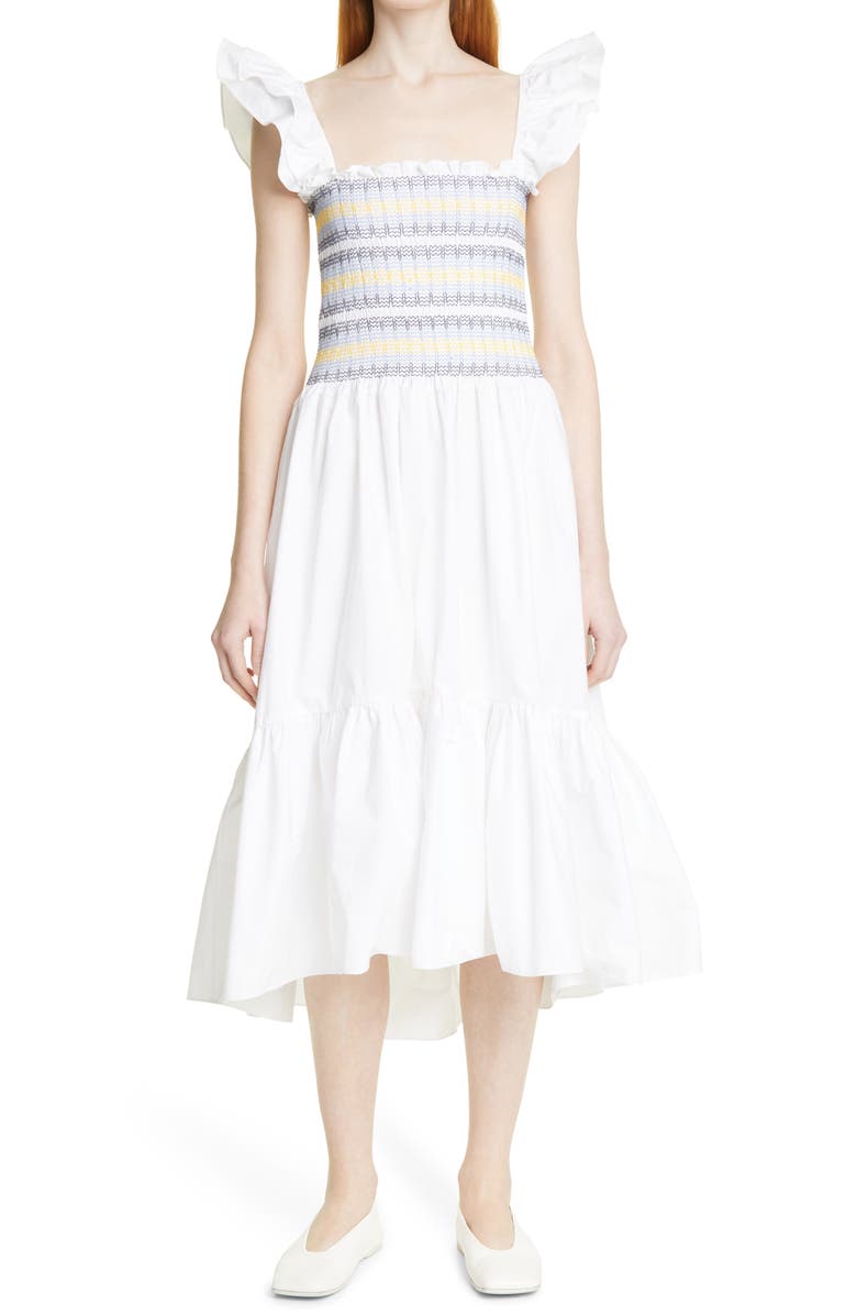 Cara Cara Ruby Flutter Sleeve Maxi Dress, Alternate, color, 