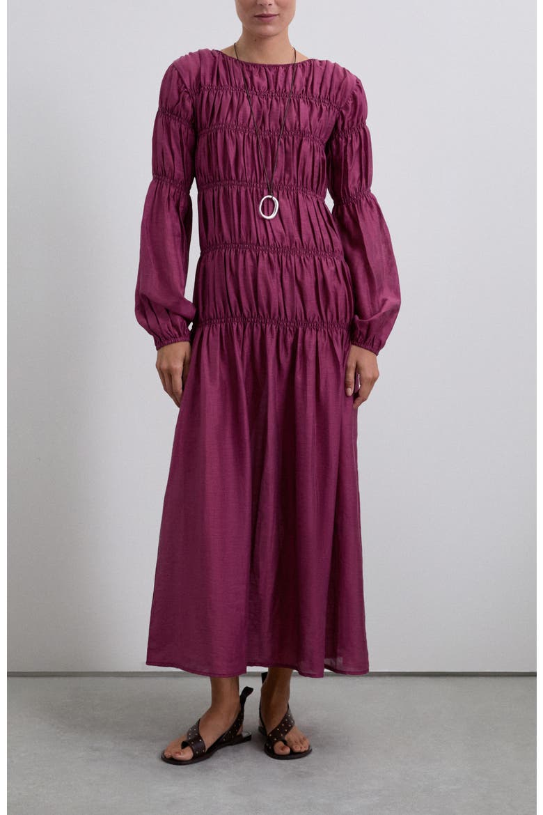 Smock Dress, Main, color, Burgundy