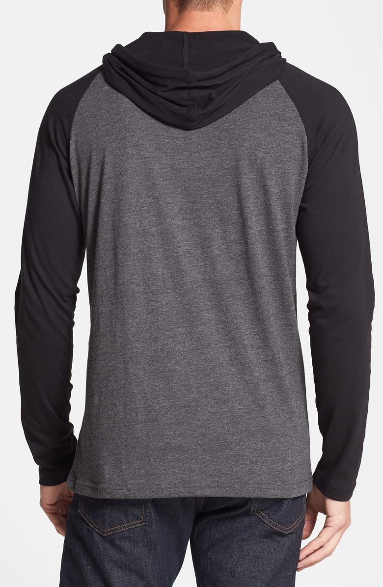 RVCA 'Castro' Raglan Hoodie, Alternate, color, 