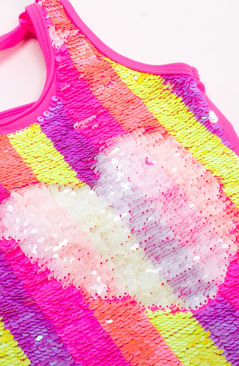 Shade Critters Flip Sequin Stripe One-Piece Swimsuit, Alternate, color, 