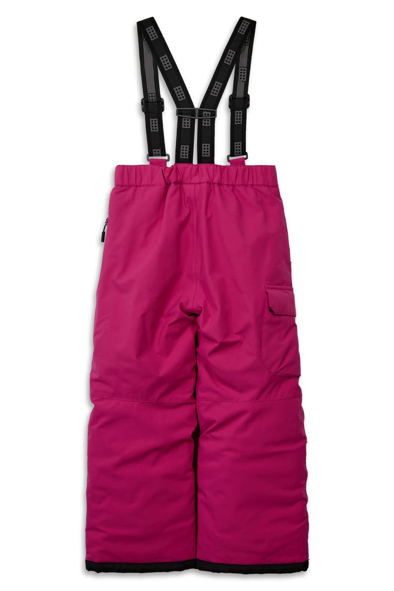 Kids' Waterproof Ski Pants, Alternate, color, PINK