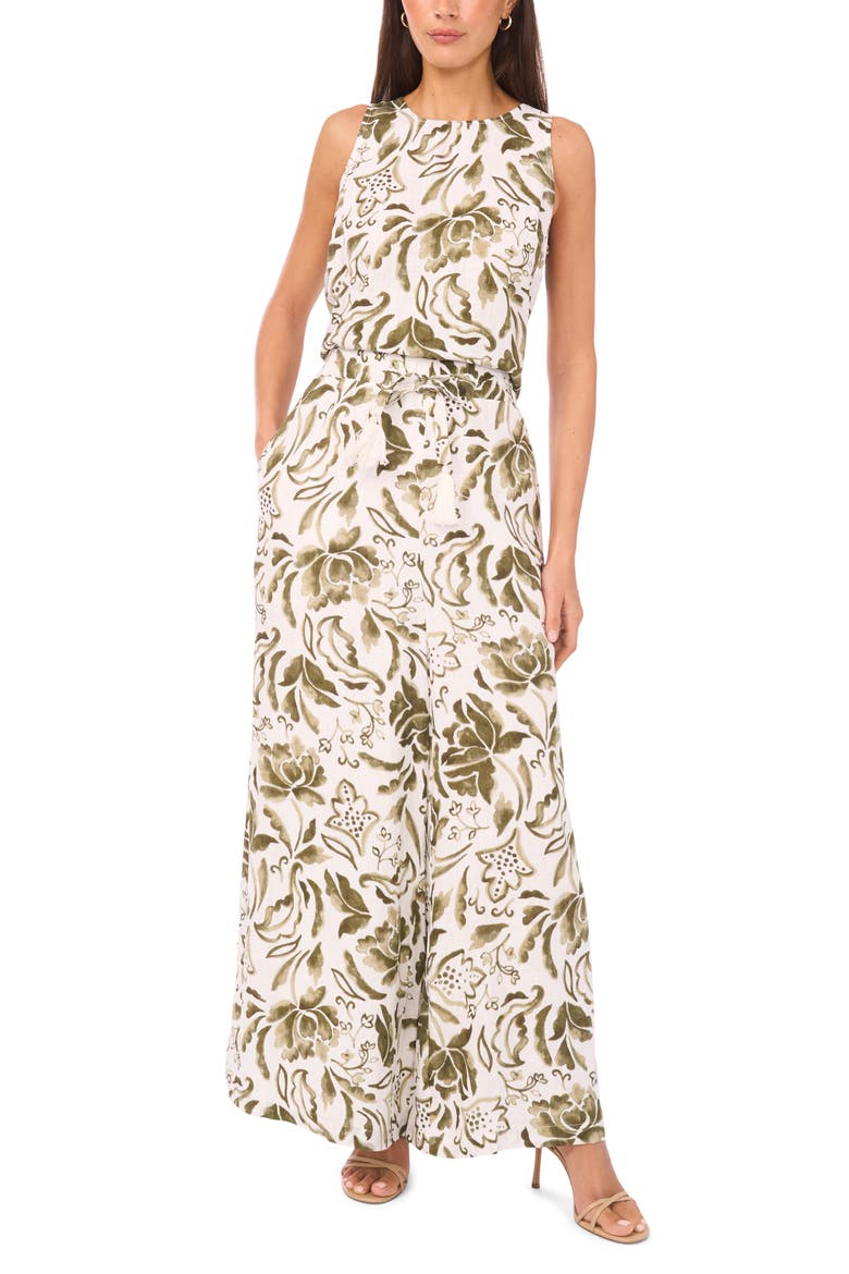 Floral Tank, Alternate, color, OLIVE MIST