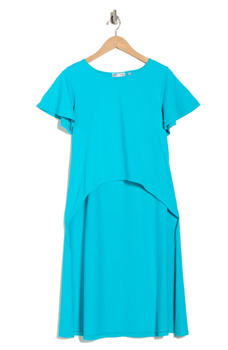PATRIZIA LUCA High Low Tunic, Main, color, Turquoise