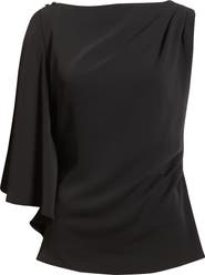 Nordstrom Single Split Sleeve Crepe Top