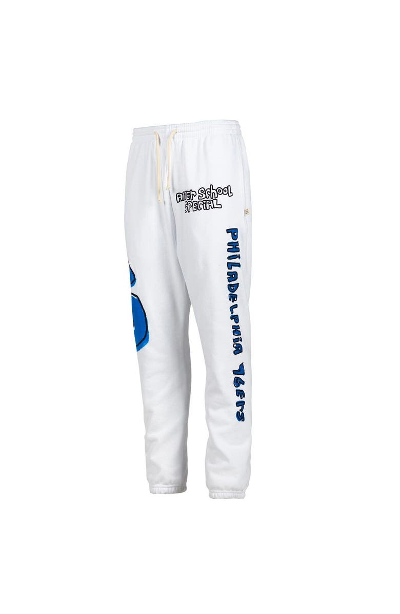 AFTER SCHOOL SPECIAL Men's After School Special White Philadelphia 76ers Sweatpants, Alternate, color, 