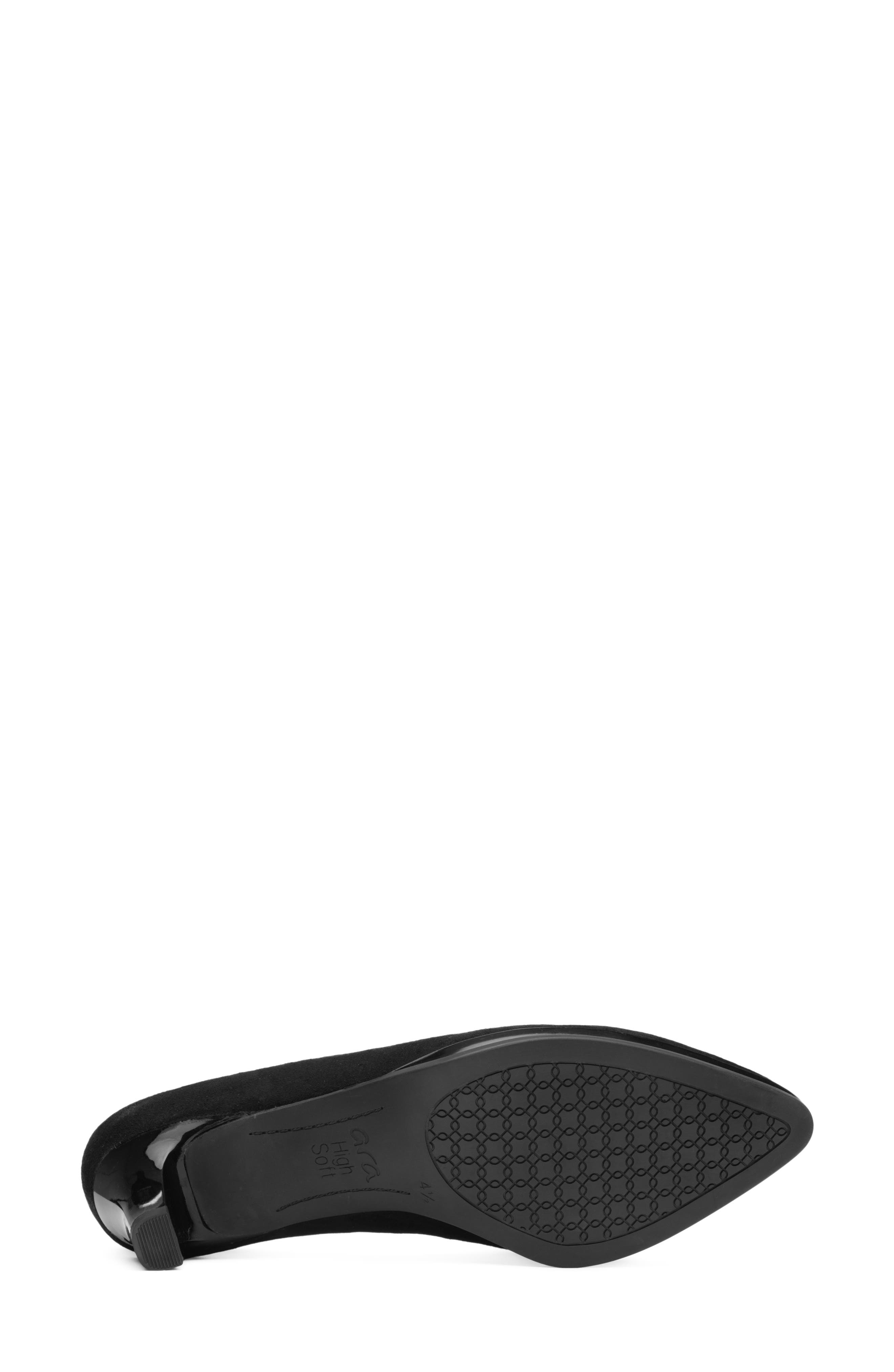 Azalea Pointed Toe Loafer Pump, Alternate, color, BLACK