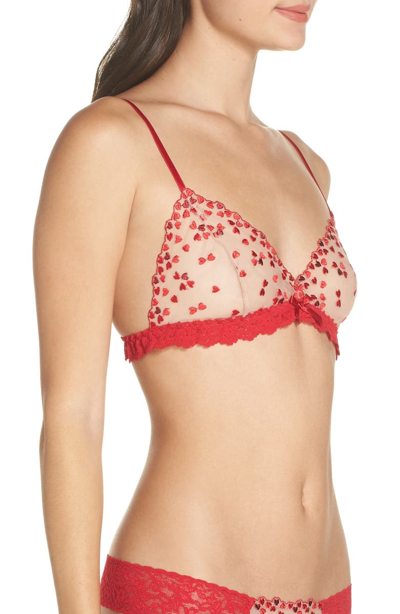 Hanky Panky Heartthrob Bralette, Alternate, color, 