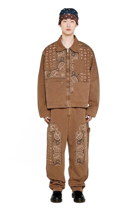 x KASINA Bandana Monogram Pants in Denim Jacquard