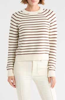 French Connection Mozart Stripe Crewneck Sweater