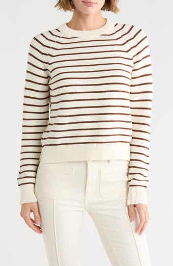 French Connection Mozart Stripe Crewneck Sweater