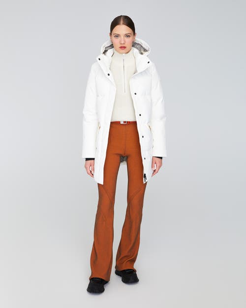 Quartz Co. Chloe | Hooded Down Winter Jacket In Ivory