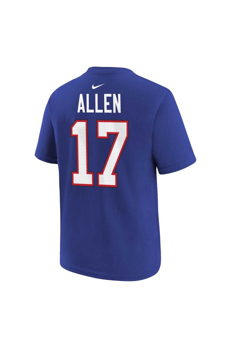 Nike Youth Nike Josh Allen Royal Buffalo Bills Player Name & Number T-Shirt, Alternate, color, Royal