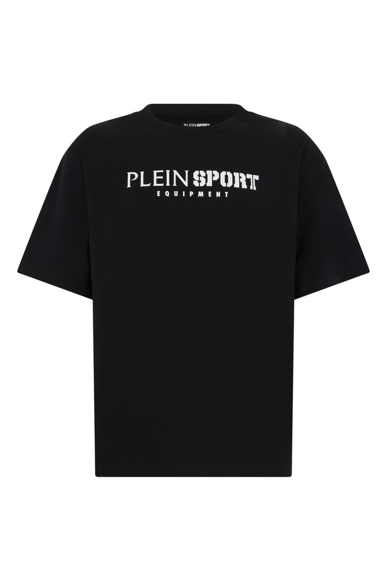 Round Neck T-Shirt Reflective Scratch Men, Main, color, black